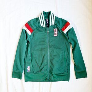 Adidas NBA Youth Milwaukee Bucks On-Court Weekday Full Zip Track Jacket S 8